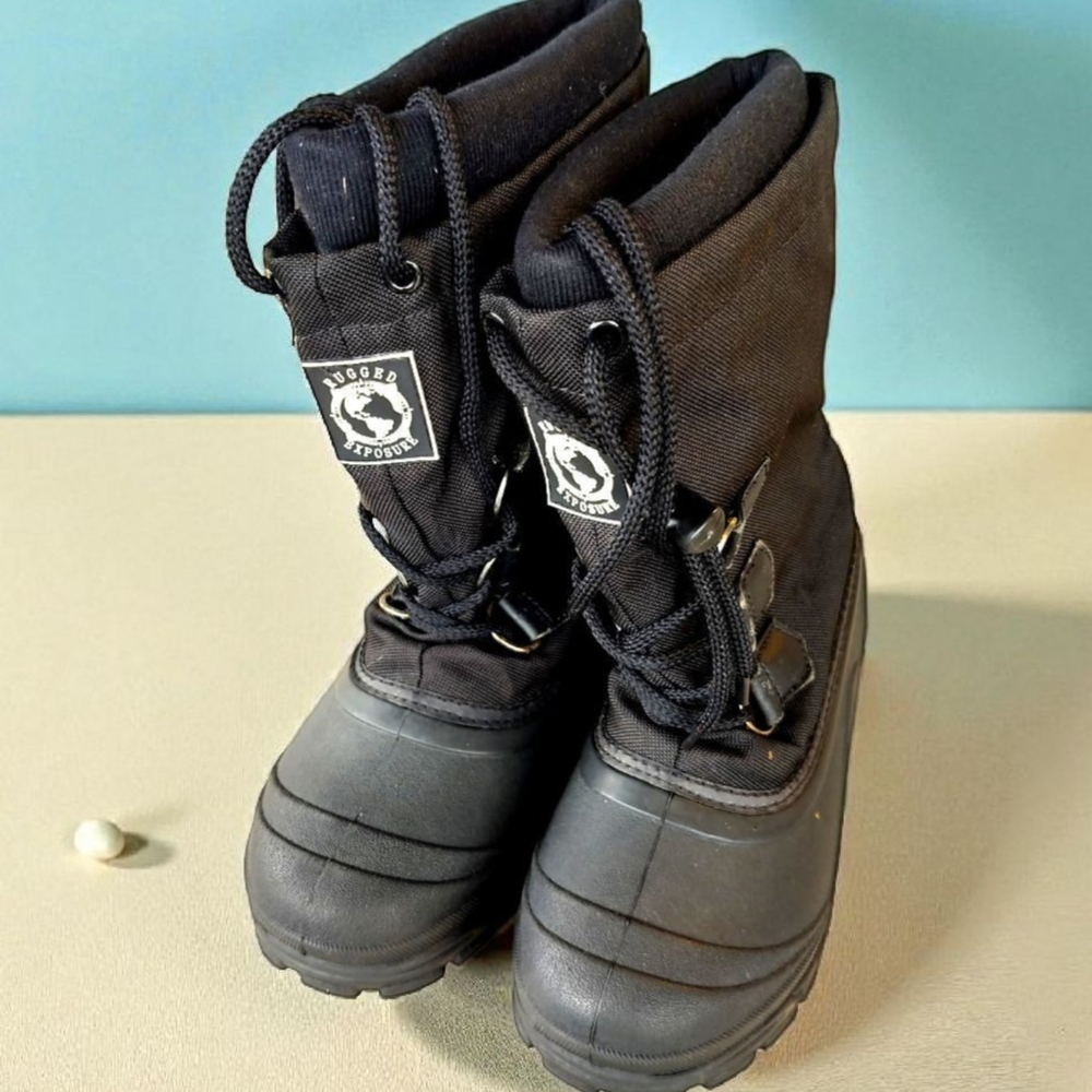 Rugged Black Combat & Moto Boots